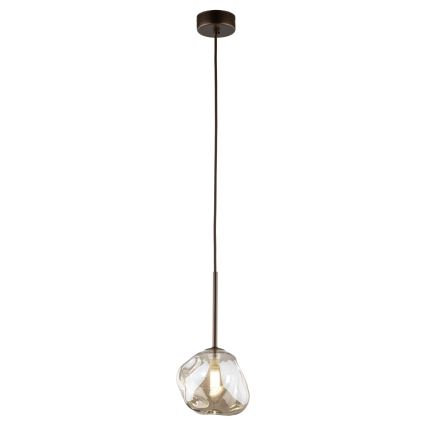 Brilagi - Lustră suspendată pe cablu VULCANO 1xG9/8W/230V bronz/bej fumuriu