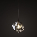 Brilagi - Lustră suspendată pe cablu VULCANO 1xG9/8W/230V, diam. 15 cm, bronz/bej fumuriu