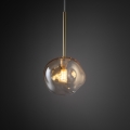 Brilagi - Lustră suspendată pe cablu VULCANO 1xG9/8W/230V Ø 15 cm auriu/bej fumuriu