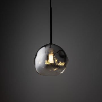 Brilagi - Lustră suspendată pe cablu VULCANO 1xG9/8W/230V Ø 15 cm negru/fumuriu