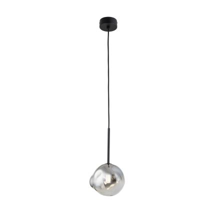 Brilagi - Lustră suspendată pe cablu VULCANO 1xG9/8W/230V Ø 15 cm negru/fumuriu