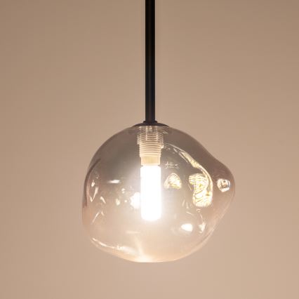 BRILAGI - Lustră suspendată pe cablu VULCANO 1xG9/8W/230V Ø 15 cm negru/fumuriu