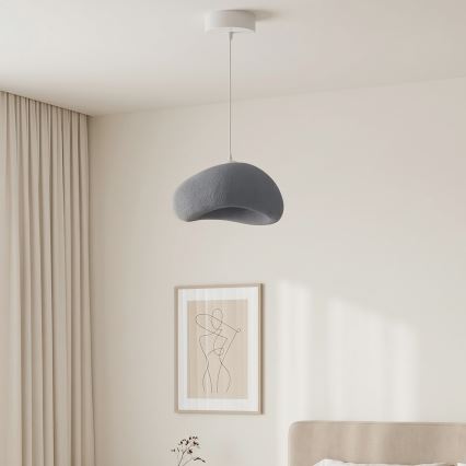 Brilagi - Lustră suspendată pe cablu WABI SABI, 1x E27/40W/230V, Ø 35 cm, gri