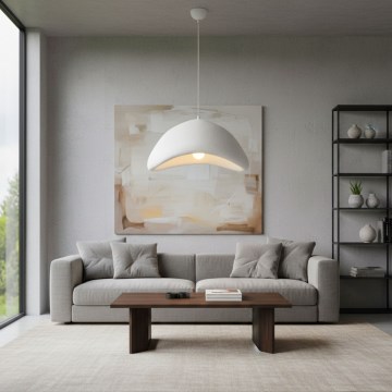 Brilagi - Lustră suspendată pe cablu WABI SABI 1xE27/40W/230V Ø 52 cm alb