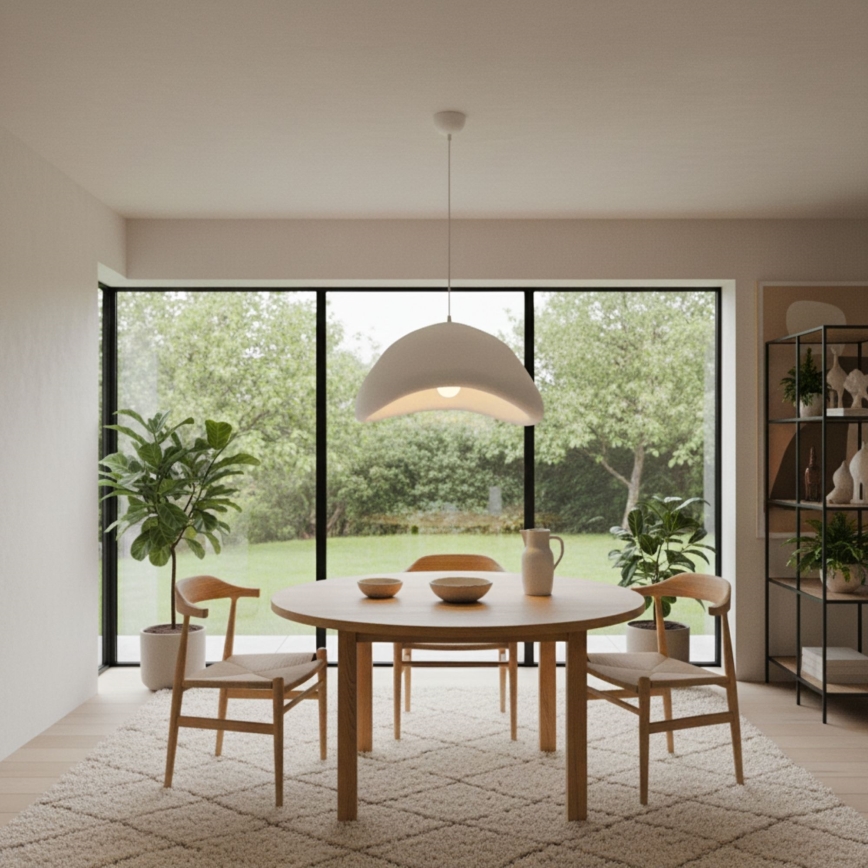 Brilagi - Lustră suspendată pe cablu WABI SABI 1xE27/40W/230V Ø 52 cm alb