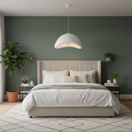 Brilagi - Lustră suspendată pe cablu WABI SABI 1xE27/40W/230V Ø 52 cm alb