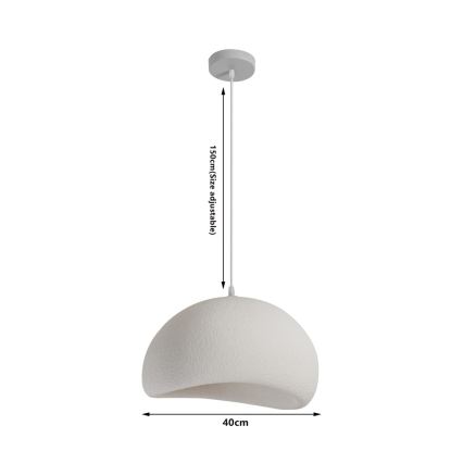 BRILAGI - Lustră suspendată pe cablu WABI SABI 1xE27/60W/230V Ø 40 cm albă