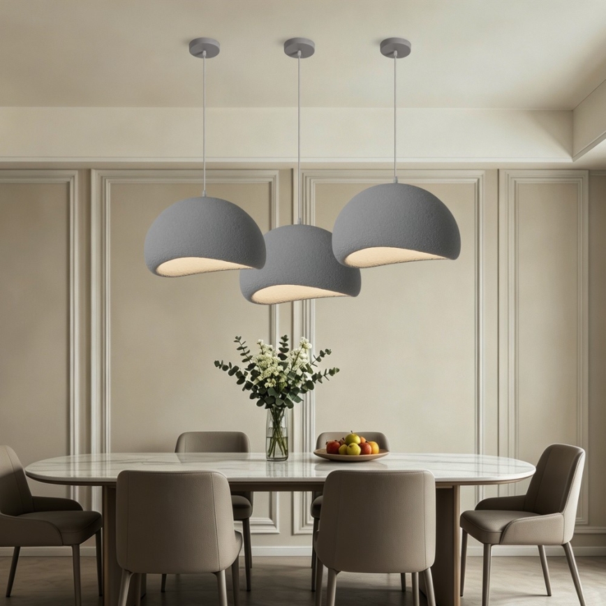 BRILAGI - Lustră suspendată pe cablu WABI SABI 1xE27/60W/230V Ø 40 cm gri