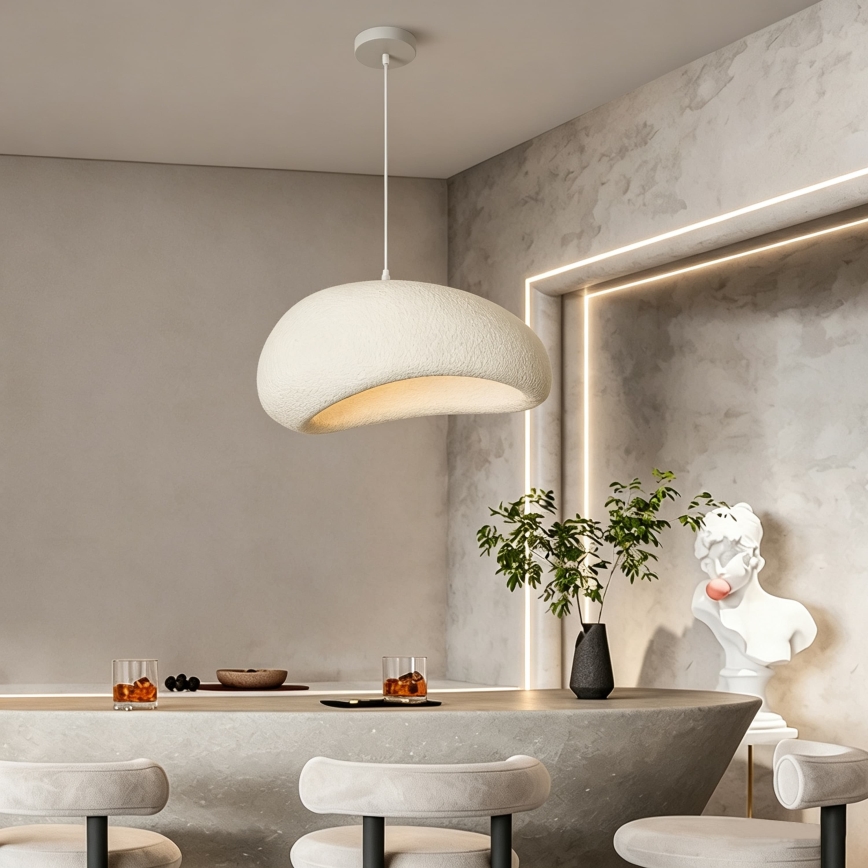 BRILAGI - Lustră suspendată pe cablu WABI SABI 1xE27/60W/230V Ø 50 cm albă