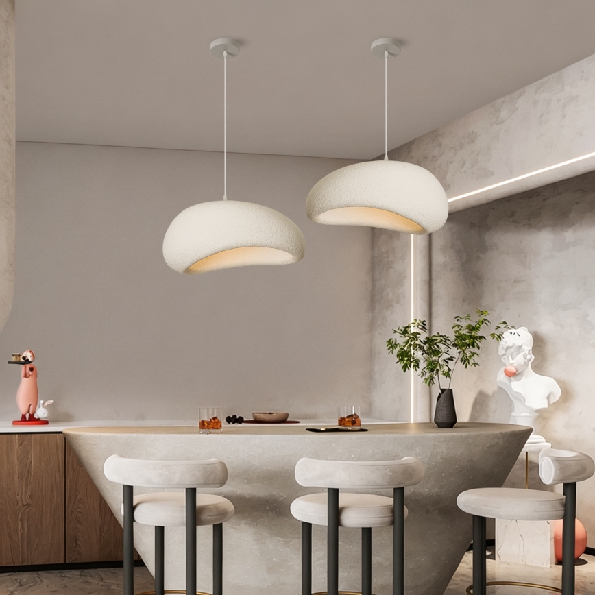 BRILAGI - Lustră suspendată pe cablu WABI SABI 1xE27/60W/230V Ø 50 cm albă