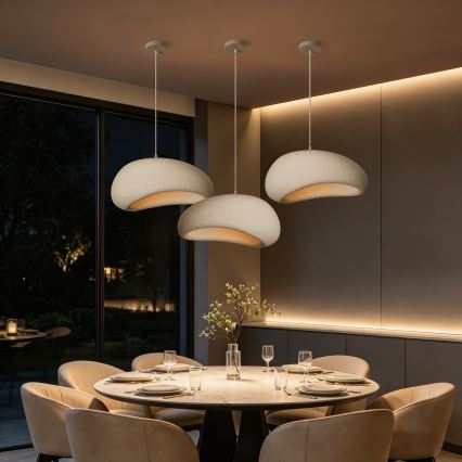 BRILAGI - Lustră suspendată pe cablu WABI SABI 1xE27/60W/230V Ø 50 cm albă