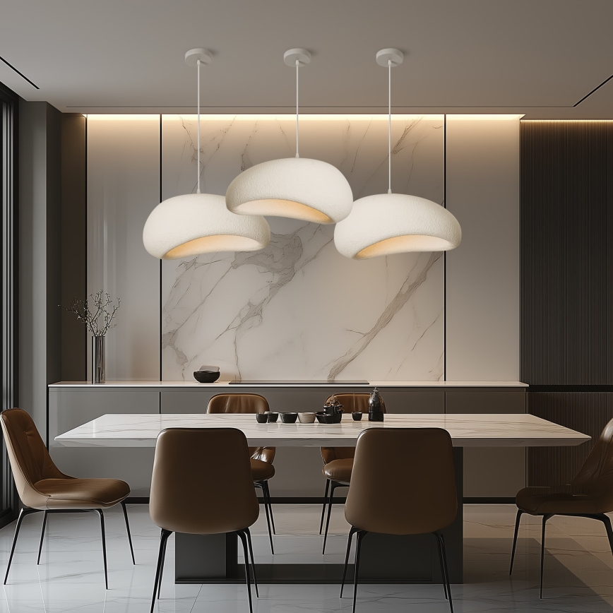 BRILAGI - Lustră suspendată pe cablu WABI SABI 1xE27/60W/230V Ø 50 cm albă