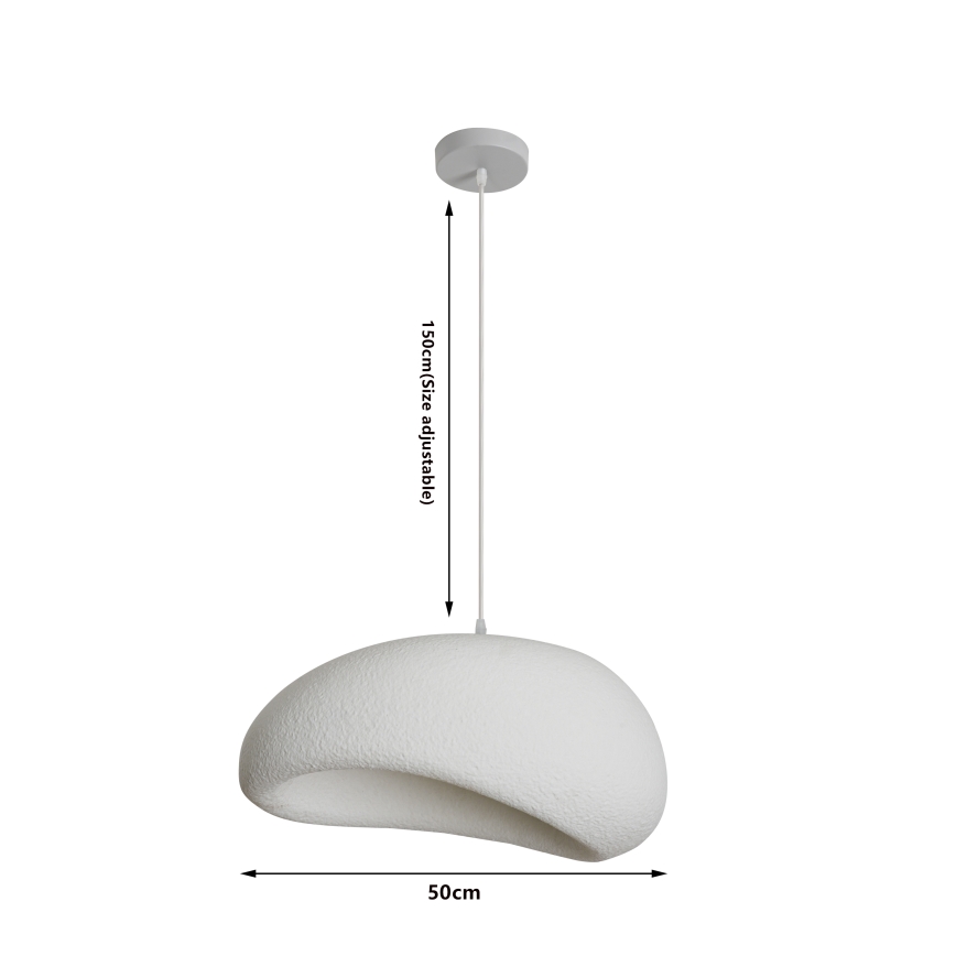 BRILAGI - Lustră suspendată pe cablu WABI SABI 1xE27/60W/230V Ø 50 cm albă