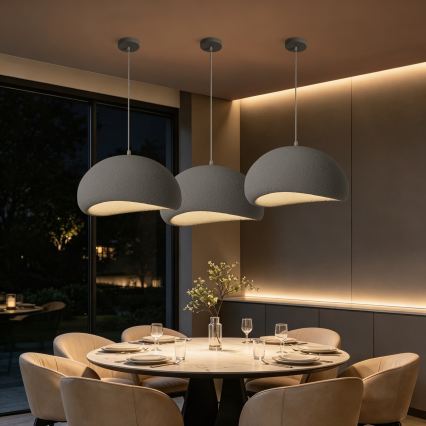 BRILAGI - Lustră suspendată pe cablu WABI SABI 1xE27/60W/230V Ø 50 cm gri
