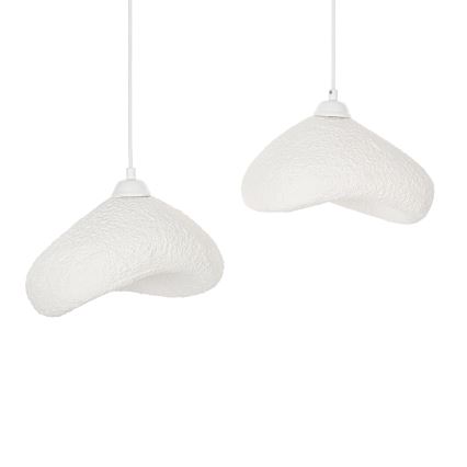 Brilagi - Lustră suspendată pe cablu WABI SABI, 2x E27/40W/230V, Ø 45 cm, albă