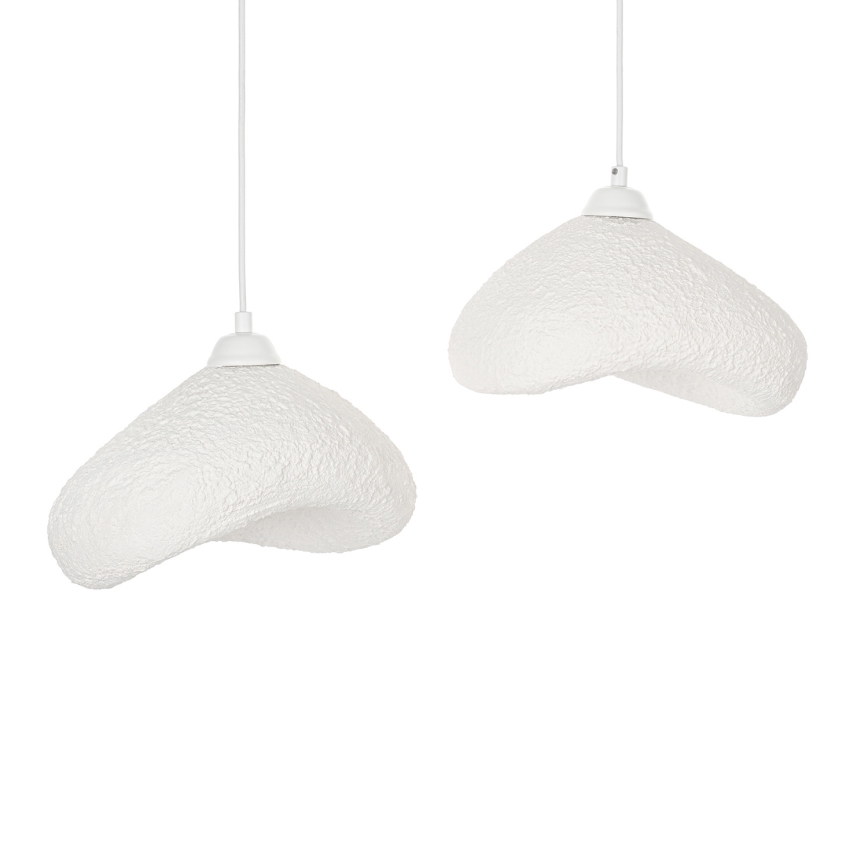 Brilagi - Lustră suspendată pe cablu WABI SABI, 2x E27/40W/230V, Ø 45 cm, albă