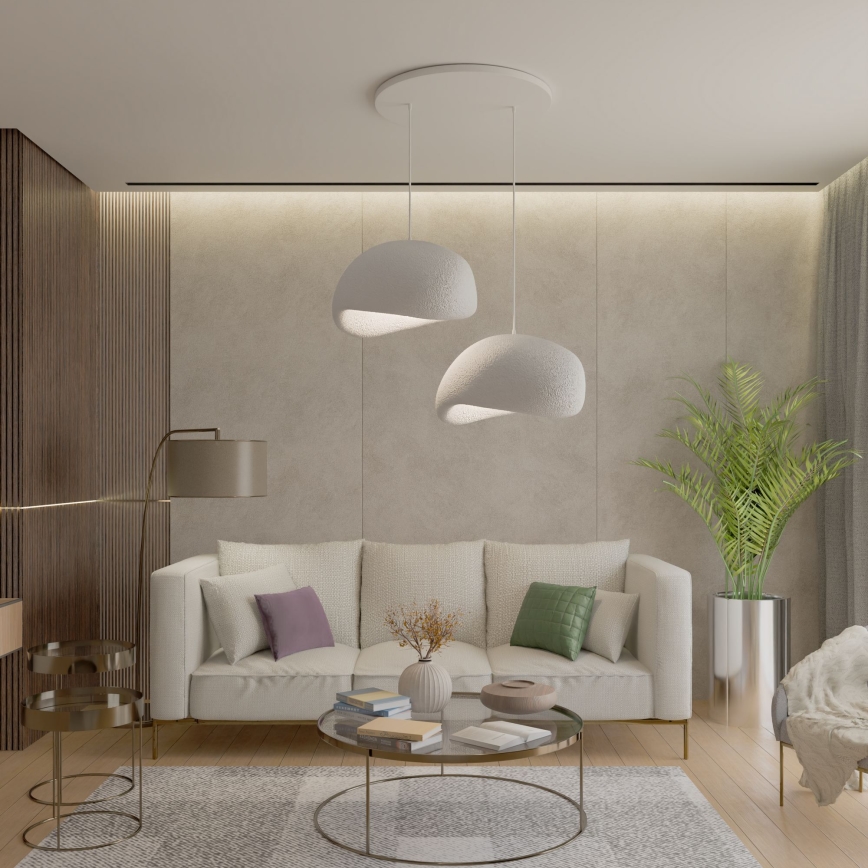 Brilagi - Lustră suspendată pe cablu WABI SABI 2xE27/40W/230V albă