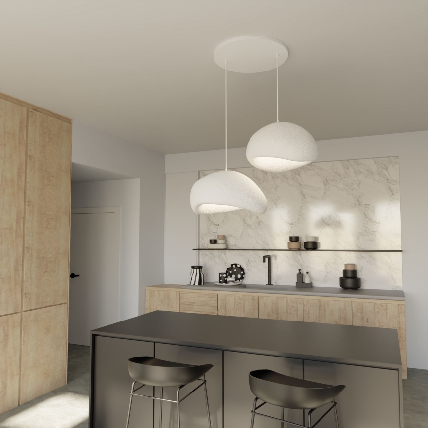 Brilagi - Lustră suspendată pe cablu WABI SABI 2xE27/40W/230V albă