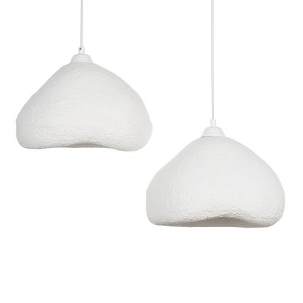 Brilagi - Lustră suspendată pe cablu WABI SABI, 2xE27/40W/230V, Ø 45 cm, albă