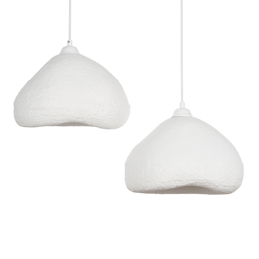 Brilagi - Lustră suspendată pe cablu WABI SABI, 2xE27/40W/230V, Ø 45 cm, albă