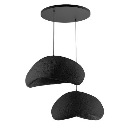Brilagi - Lustră suspendată pe cablu WABI SABI, 2xE27/40W/230V, Ø 60 cm, neagră