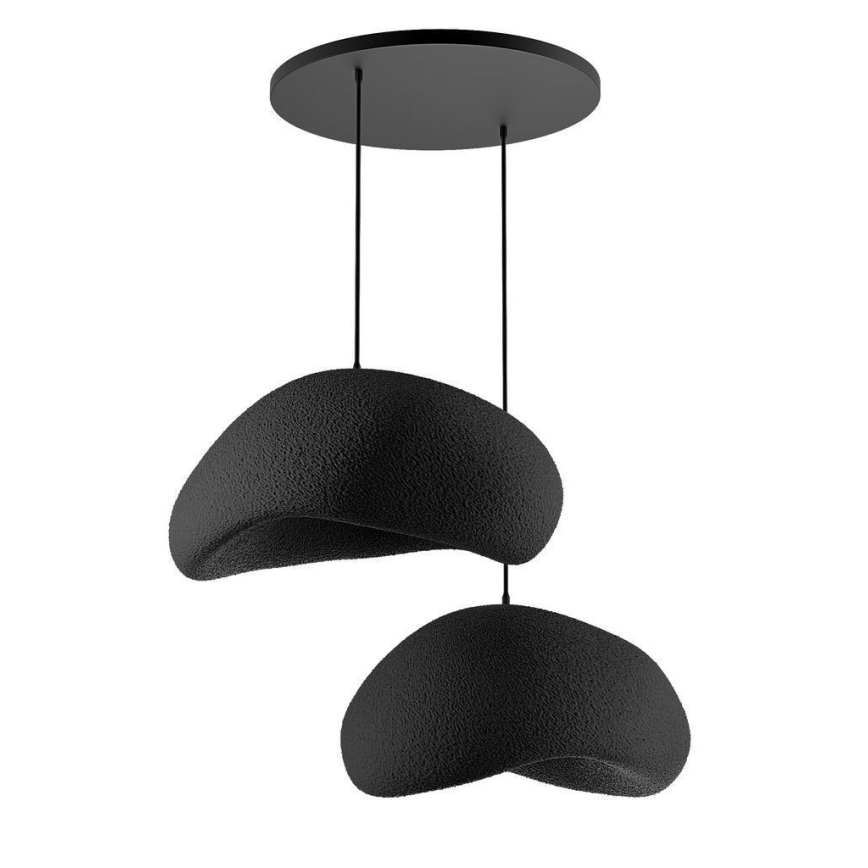 Brilagi - Lustră suspendată pe cablu WABI SABI, 2xE27/40W/230V, Ø 60 cm, neagră