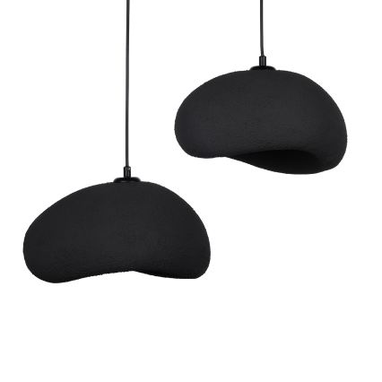 Brilagi - Lustră suspendată pe cablu WABI SABI, 2xE27/40W/230V, Ø 60 cm, neagră