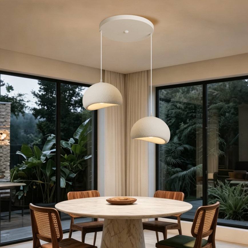 BRILAGI - Lustră suspendată pe cablu WABI SABI 2xE27/60W/230V albă