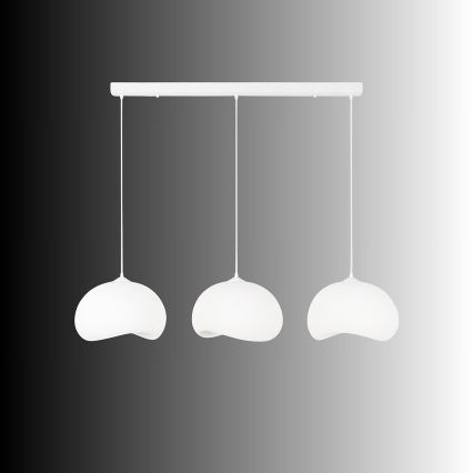 Brilagi - Lustră suspendată pe cablu WABI SABI 3xE27/40W/230V albă
