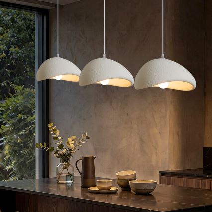 BRILAGI - Lustră suspendată pe cablu WABI SABI 3xE27/60W/230V albă