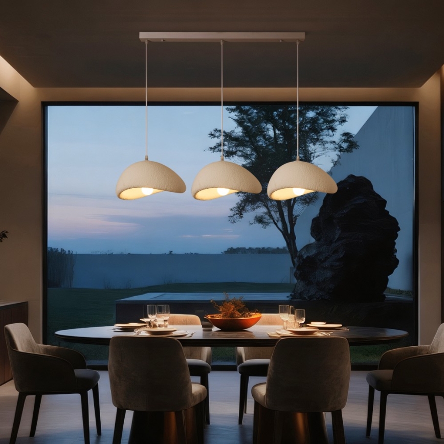 BRILAGI - Lustră suspendată pe cablu WABI SABI 3xE27/60W/230V albă