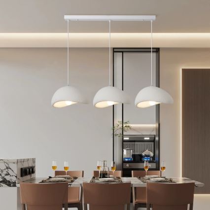 BRILAGI - Lustră suspendată pe cablu WABI SABI 3xE27/60W/230V albă