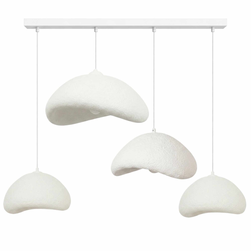 Brilagi - Lustră suspendată pe cablu WABI SABI 4xE27/40W/230V albă