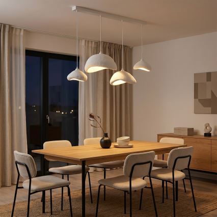 Brilagi - Lustră suspendată pe cablu WABI SABI 4xE27/40W/230V albă