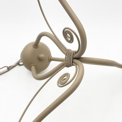 Brilagi - Lustră suspendată pe lanț ANTICO MODERN 3xE27/60W/230V bej
