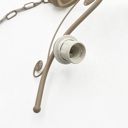 Brilagi - Lustră suspendată pe lanț ANTICO MODERN 3xE27/60W/230V bej