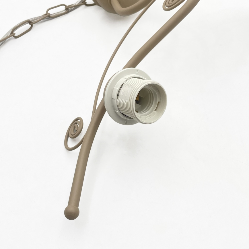 Brilagi - Lustră suspendată pe lanț ANTICO MODERN 3xE27/60W/230V bej
