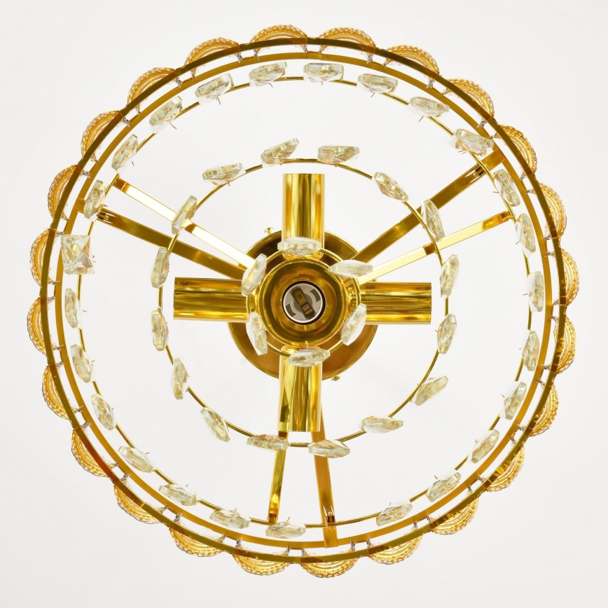 Brilagi - Lustră suspendată pe lanț CRISTAL, 5 x soclu E14 (max. 40 W pe bec), 230 V, diametru 38 cm