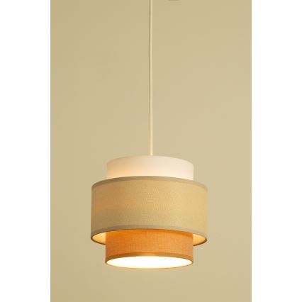 Brilagi - Lustră suspendată RESNA 3xE27/60W/230V Ø 45 cm crem/bej