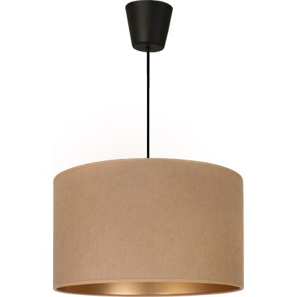 Brilagi - Lustră suspendată VELVET pe cablu, 1xE27/60W/230V, diametru 40 cm, bej/auriu