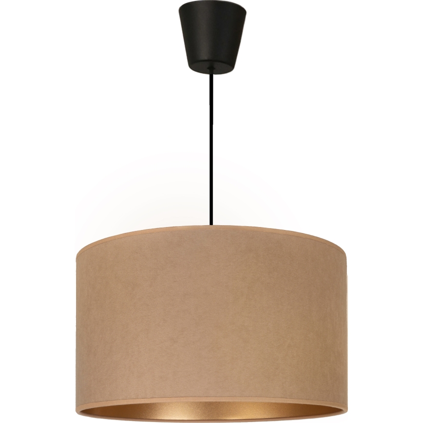 Brilagi - Lustră suspendată VELVET pe cablu, 1xE27/60W/230V, diametru 40 cm, bej/auriu