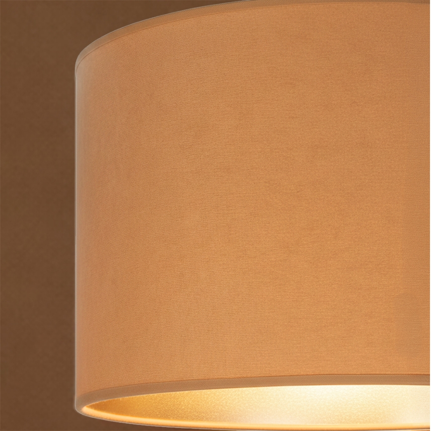 Brilagi - Lustră suspendată VELVET pe cablu, 1xE27/60W/230V, diametru 40 cm, bej/auriu