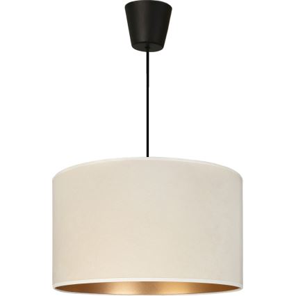 Brilagi - Lustră suspendată VELVET pe cablu, 1xE27/60W/230V, Ø 40 cm, crem/auriu