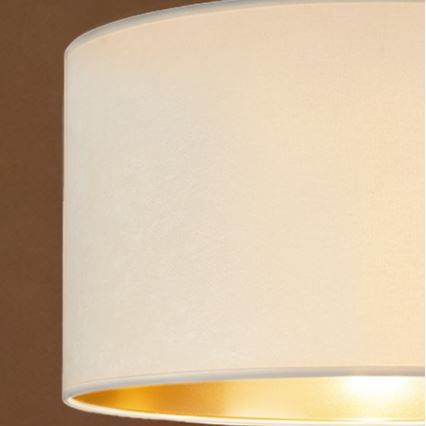 Brilagi - Lustră suspendată VELVET pe cablu, 1xE27/60W/230V, Ø 40 cm, crem/auriu