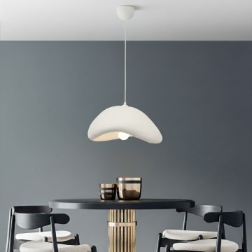 Brilagi - Lustră suspendată WABI SABI pe cablu, 1xE27/40W/230V, Ø 42 cm, albă