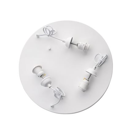 Brilagi - Lustră suspendată WABI SABI pe cablu, 3×E27 (max. 40W), 230V, Ø 60 cm, alb