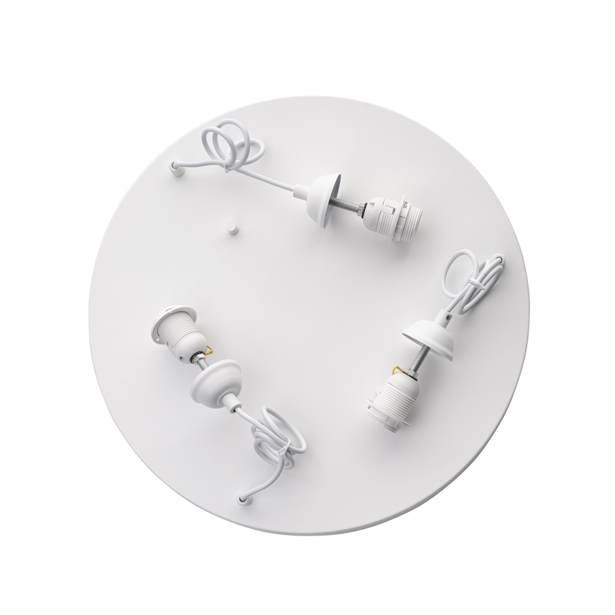 Brilagi - Lustră suspendată WABI SABI pe cablu, 3×E27 (max. 40W), 230V, Ø 60 cm, alb