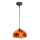 Brilagi - Lustră Tiffany cu vitralii, pe lanț, model SUNFLOWER, 1xE27/60W/230V, Ø 40 cm