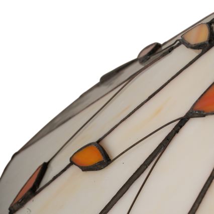 Brilagi - Lustră Tiffany cu vitralii, suspendată pe lanț, FOLIA, 1x E27/60W/230V, Ø 40 cm
