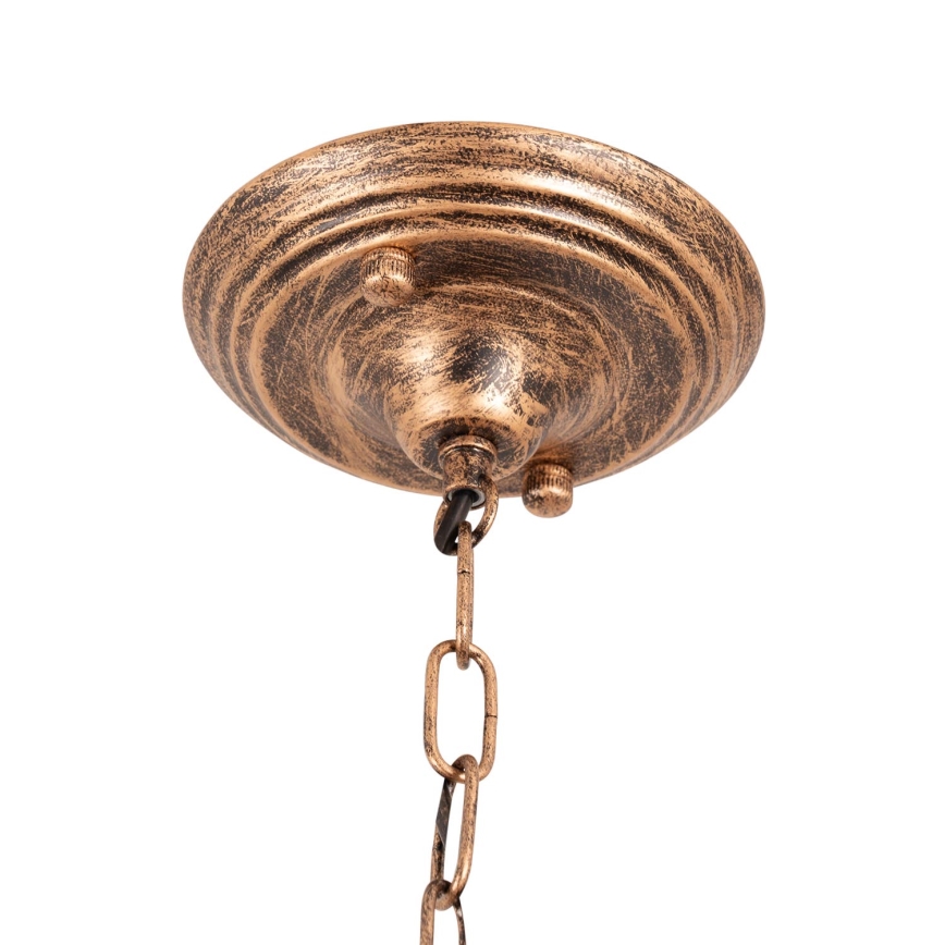 Brilagi - Lustră Tiffany SIENNA, cu vitralii, pe lanț, 3xE27/60W/230V, diam. 50 cm